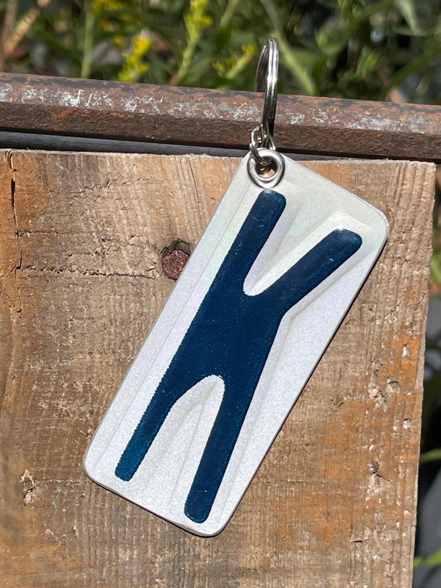 Vintage License Plate Keychain - Letter K