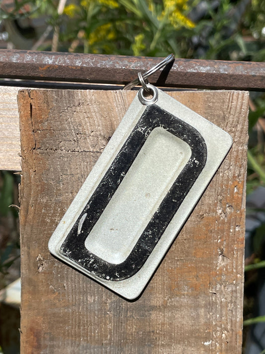 Vintage License Plate Keychain - Letter D
