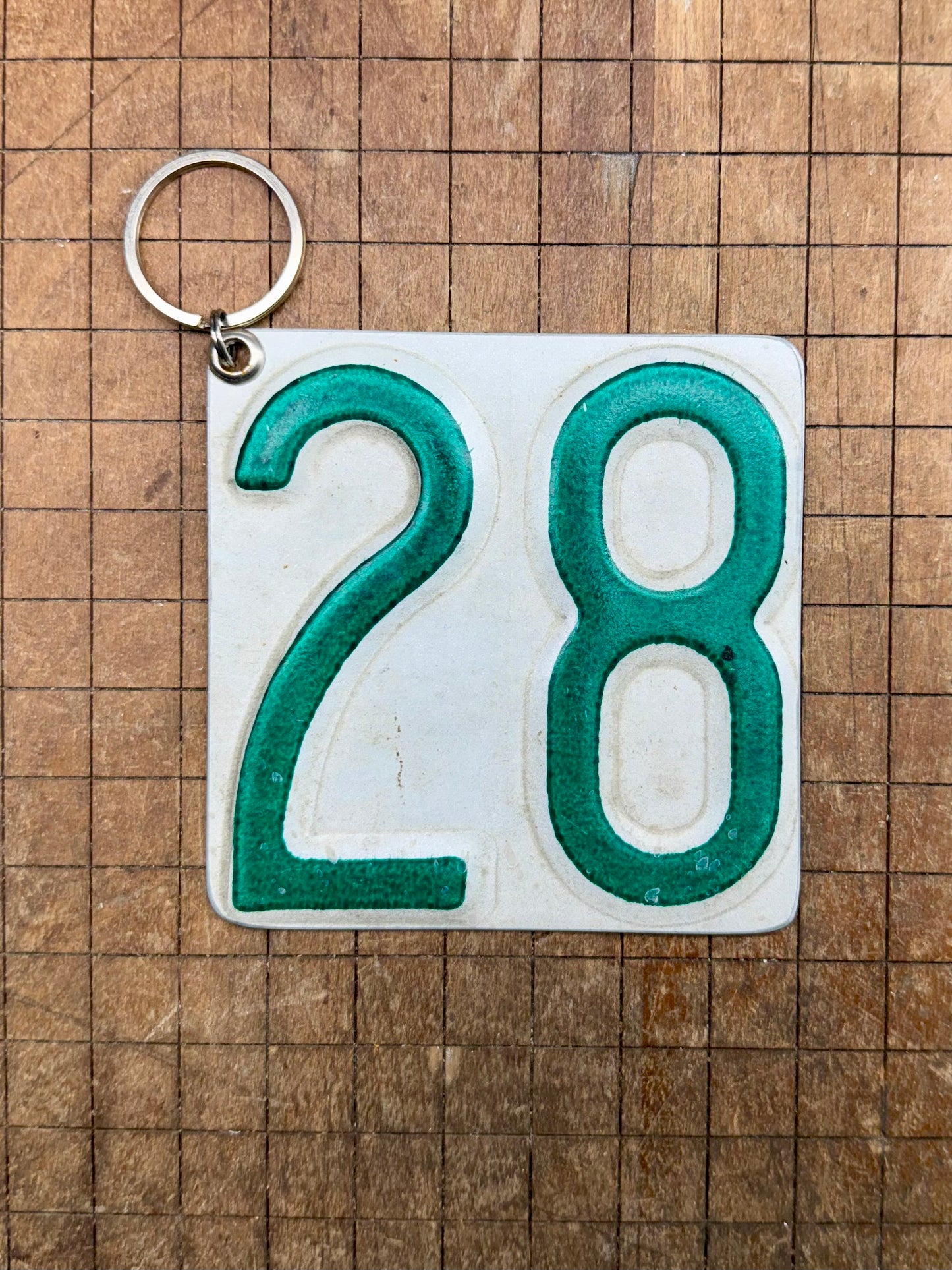 Vintage License Plate Keychain - Number 29